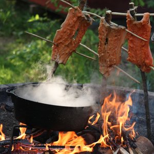 matlagning över öppen eld